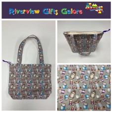 Medium Tote Bag with Zip - Sew Vintage Medium Tote Bag with Zip - Sew Vintage